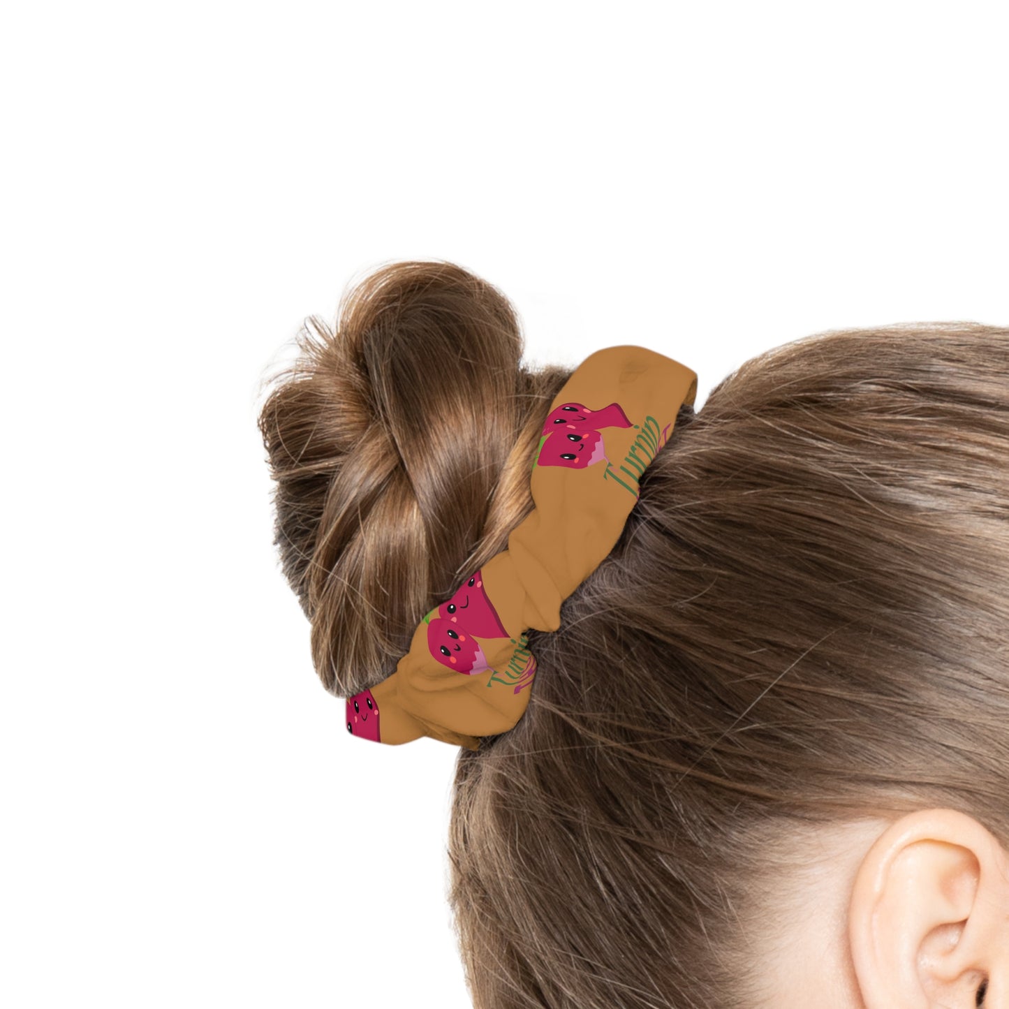 "Turnip the Beet” Scrunchie – Funny Dance Pun Hair Accessory with Cute Pepper Graphic