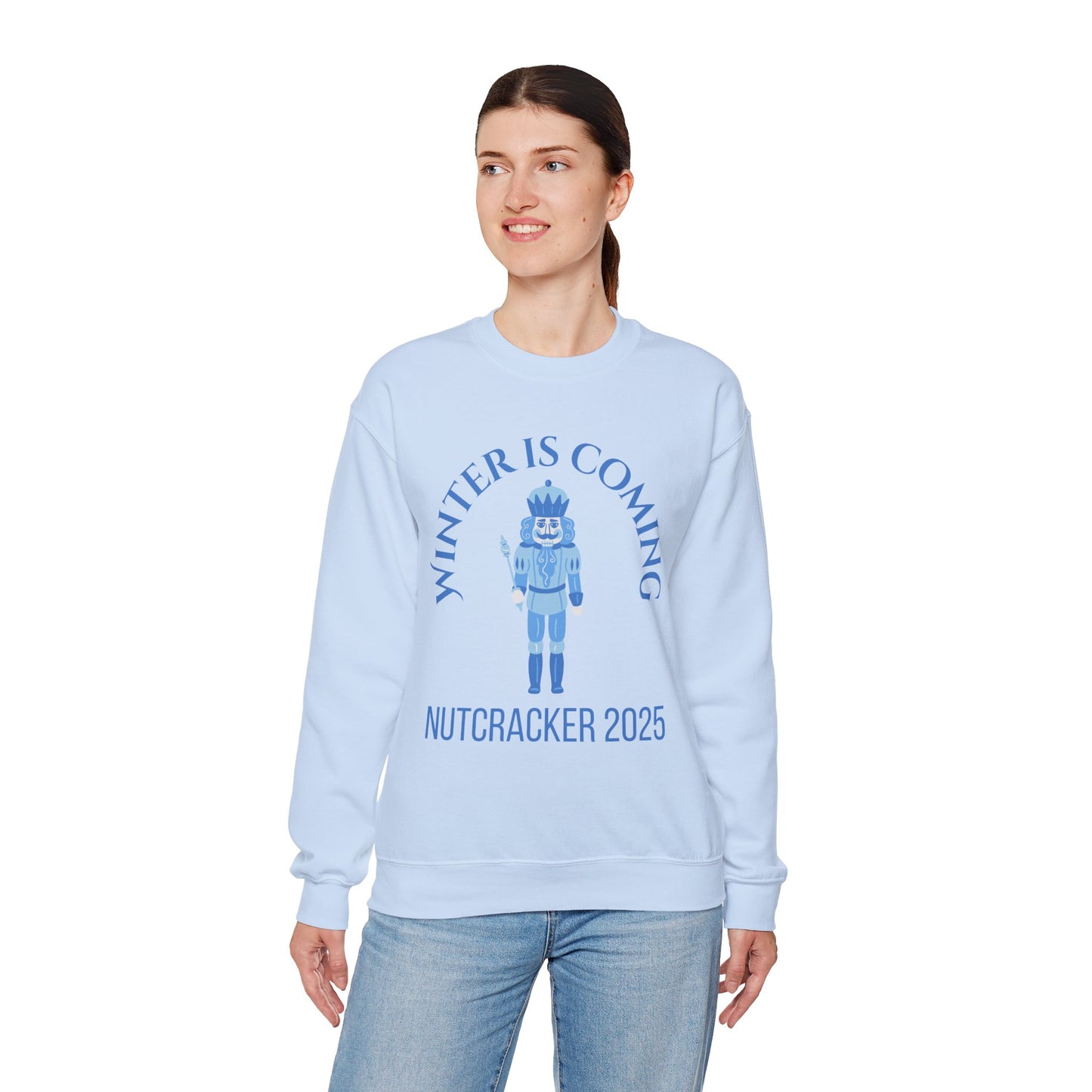 “Winter Is Coming Nutcracker 2025” ADULT Sweatshirt – Unisex Heavy Blend Crewneck | Holiday Dance Sweatshirt for Ballet Dancers