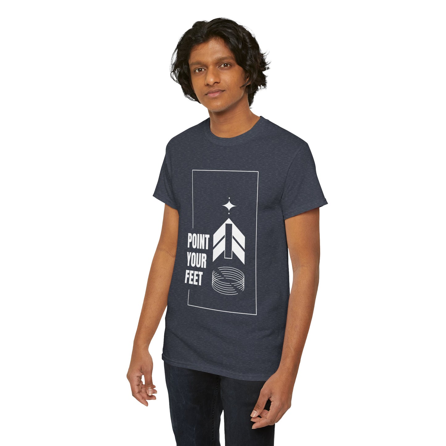 "Point Your Feet" Streetwear Dance Tee – Unisex Heavy Cotton Ballet-Inspired T-Shirt for Dancers