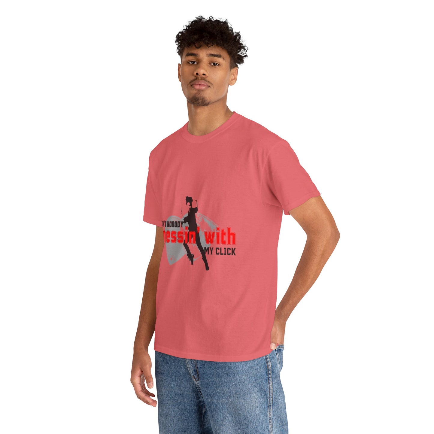 "Ain’t Nobody Messin’ With My Click" Tap Dance Tee – Unisex Heavy Cotton T-Shirt with Taps & Dancer Graphic