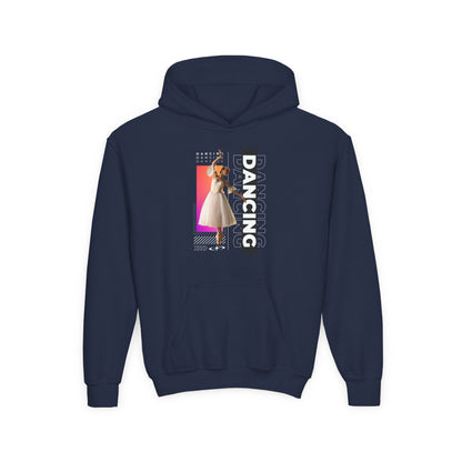 “Dancing” Female Dancer Streetwear Graphic | Unisex Youth Hoodie – Dance Hoodie for Kids & Young Performers
