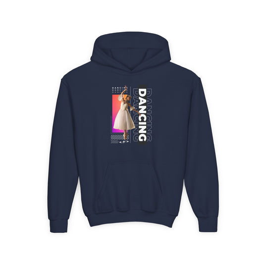 “Dancing” Female Dancer Streetwear Graphic | Unisex Youth Hoodie – Dance Hoodie for Kids & Young Performers