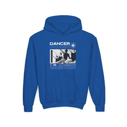“Dancer” Young Ballet Dancers at the Barre Graphic | Unisex Youth Hoodie – Streetwear-Inspired Ballet Dance Hoodie for Kids & Aspiring Dancers