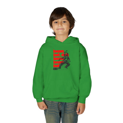“Boom Kat” Bold Streetwear-Inspired Dance Graphic | Unisex Youth Hoodie – Hip-Hop & Jazz Dance Hoodie for Kids & Young Performers