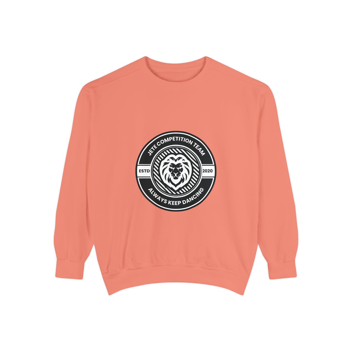 "Jeté Competition Team – Always Keep Dancing" Unisex Lightweight Crewneck Sweatshirt – Collegiate-Inspired Dance Team Pullover for Dancers & Studio Spirit Wear