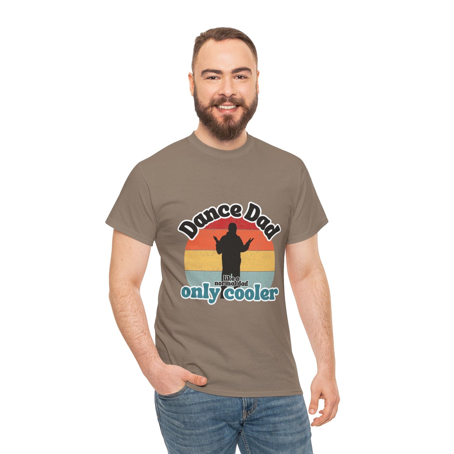 "Dance Dad" Unisex Heavy Cotton Tee – Funny Retro Dance Shirt for Cool Dads