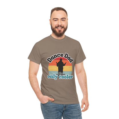 "Dance Dad" Unisex Heavy Cotton Tee – Funny Retro Dance Shirt for Cool Dads