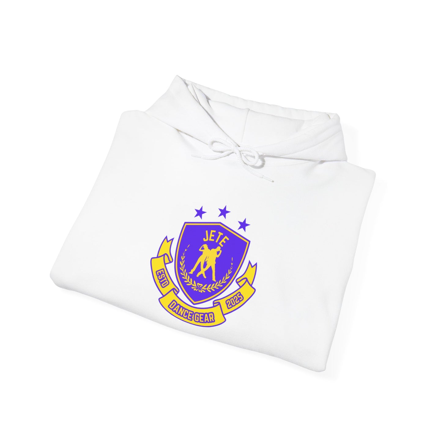 "Jeté Dance Gear" Unisex Hooded Sweatshirt – Collegiate Style Dance Hoodie for Dancers & Dance Lovers