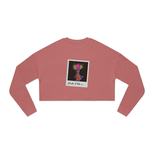 "Shake It Like a…" – Women’s Cropped Samba Dance Sweatshirt | Carnival-Inspired Dancer Graphic Pullover for Performers