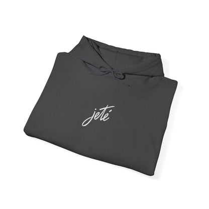 “Jeté” Official Embroidered Logo - Unisex Heavy Blend™ Hooded Sweatshirt | Premium Streetwear Dance Hoodie for Ballet & Dance Enthusiasts