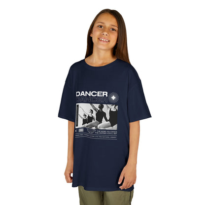 “Dancer” Youth Short Sleeve Tee – Young Ballet Dancers at the Barre Streetwear-Inspired Dance Shirt for Kids