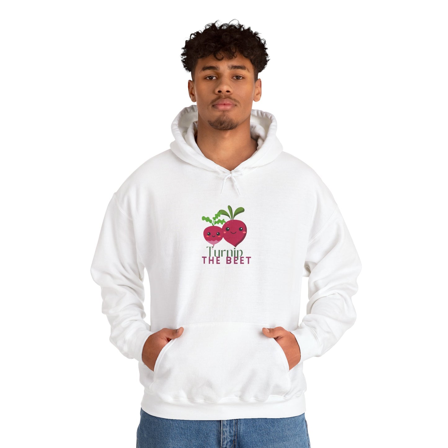 "Turnip the Beet" Unisex Hooded Sweatshirt – Funny Dance Pun Hoodie with Cute Veggie Graphic | Cozy Gift for Dancers & Foodie Fans