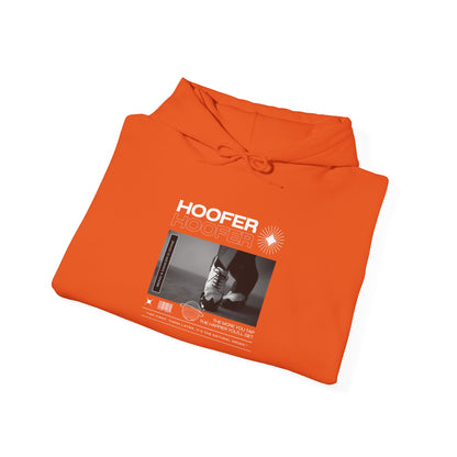 “Hoofer” Tap Dance Text with Streetwear-Style Tap Shoes Graphic – Unisex Heavy Blend™ Hooded Sweatshirt – Cozy Dance Hoodie for Tap Dancers & Dance Enthusiasts