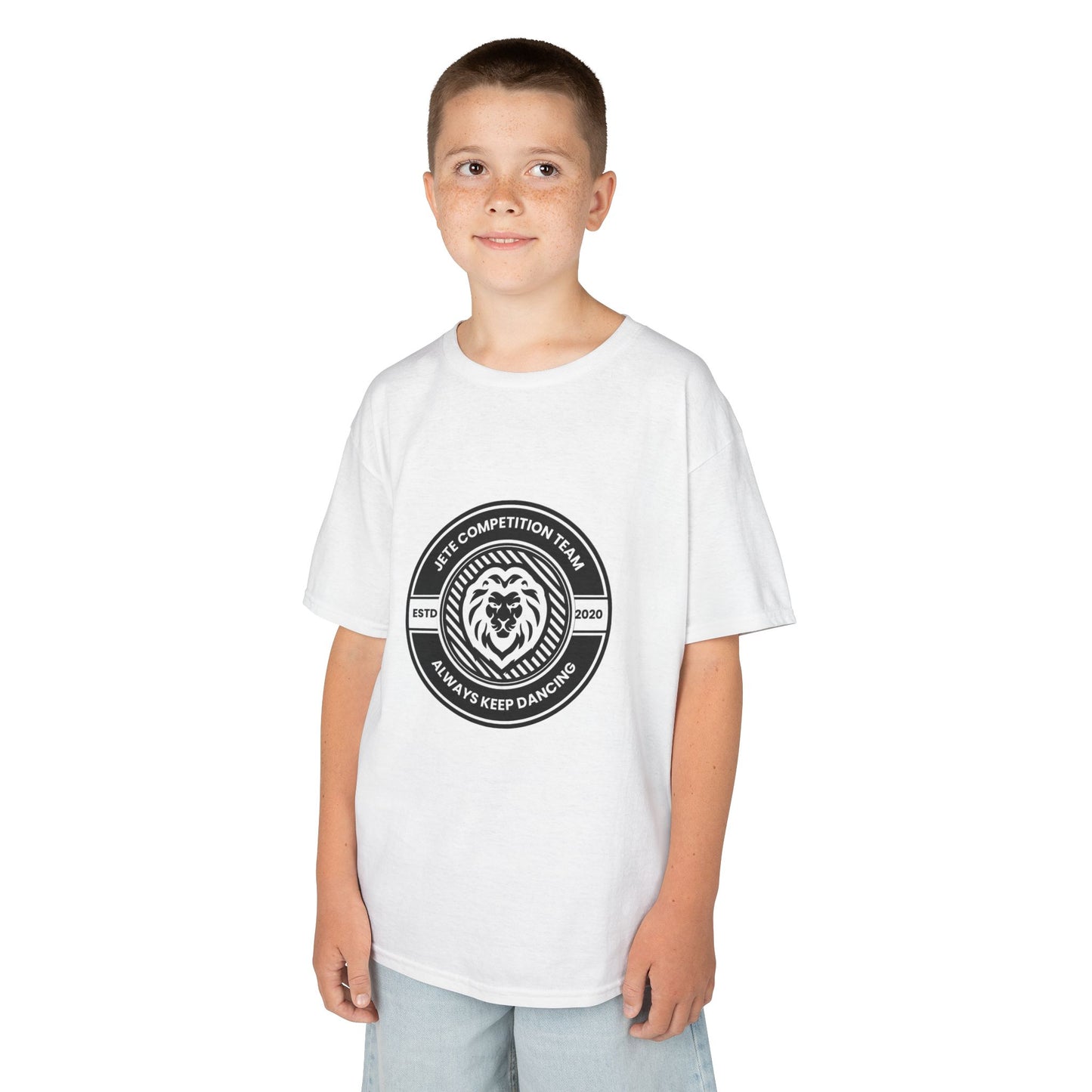 "Jeté Competition Team – Always Keep Dancing" Collegiate Graphic Tee - Youth Dance Team T-Shirt