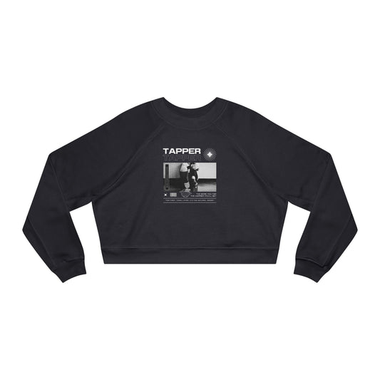 “Tapper” Tap Shoes Streetwear Graphic | Tap Dance Sweatshirt for Dancers & Enthusiasts - Women’s Cropped Sweatshirt