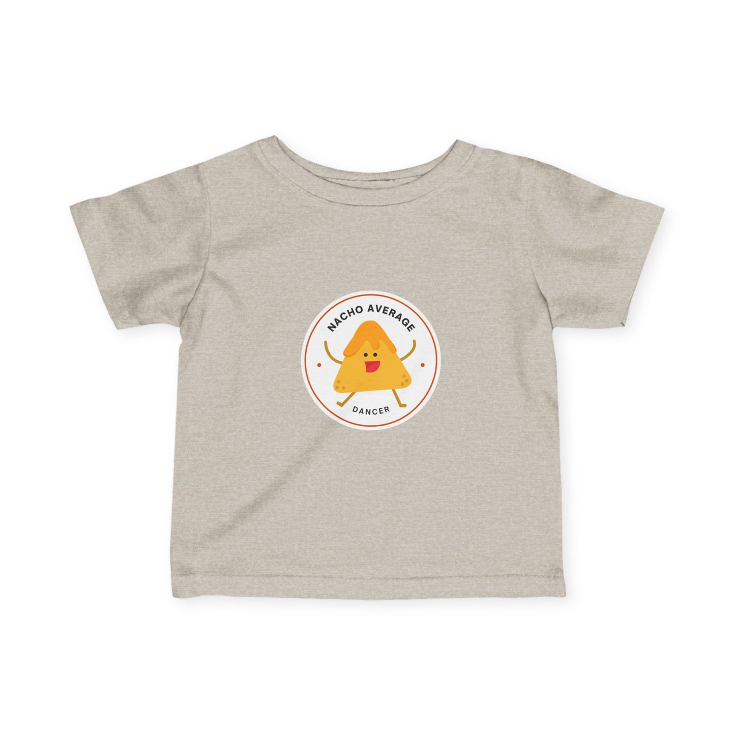 "Nacho Average Dancer" Infant Fine Jersey Tee – Funny Baby Dance T-Shirt with Cute Nacho Graphic for Tiny Movers