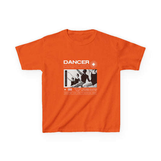 “Dancer” Youth Short Sleeve Tee – Young Ballet Dancers at the Barre Streetwear-Inspired Dance Shirt for Kids