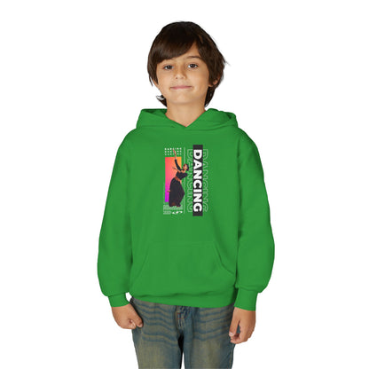 “Dancing” Female Dancer Streetwear Graphic | Unisex Youth Hoodie – Dance Hoodie for Kids & Young Performers