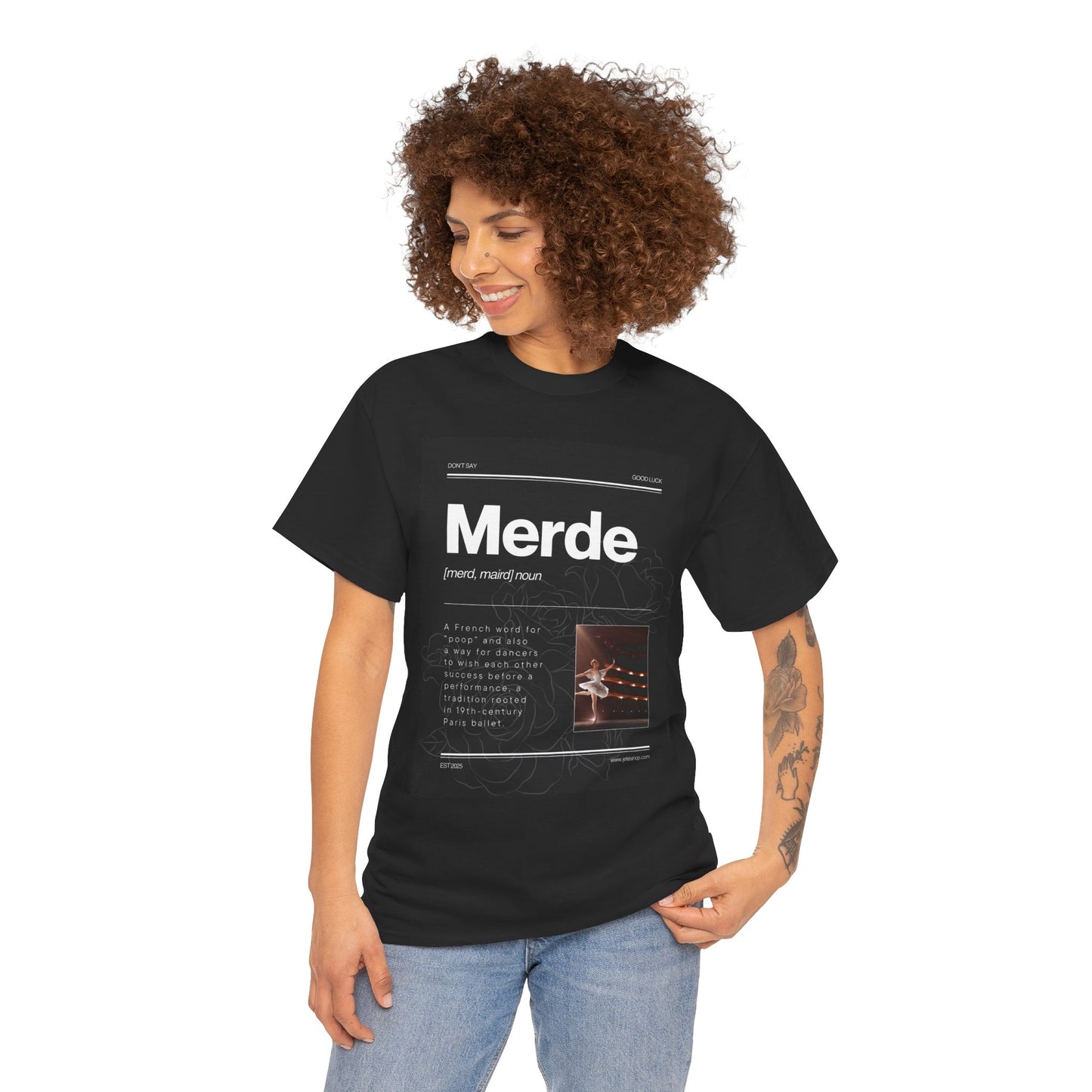 “Merde” Definition Tee – Unisex Heavy Cotton T-Shirt for Teens & Adults