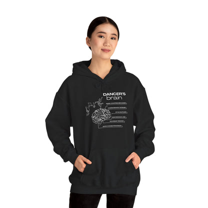 "Dancer’s Brain" Unisex Hoodie – Funny Dance-Themed Hoodie for Teens and Adults with Personalization Option and Cute Dancer Brain Graphic