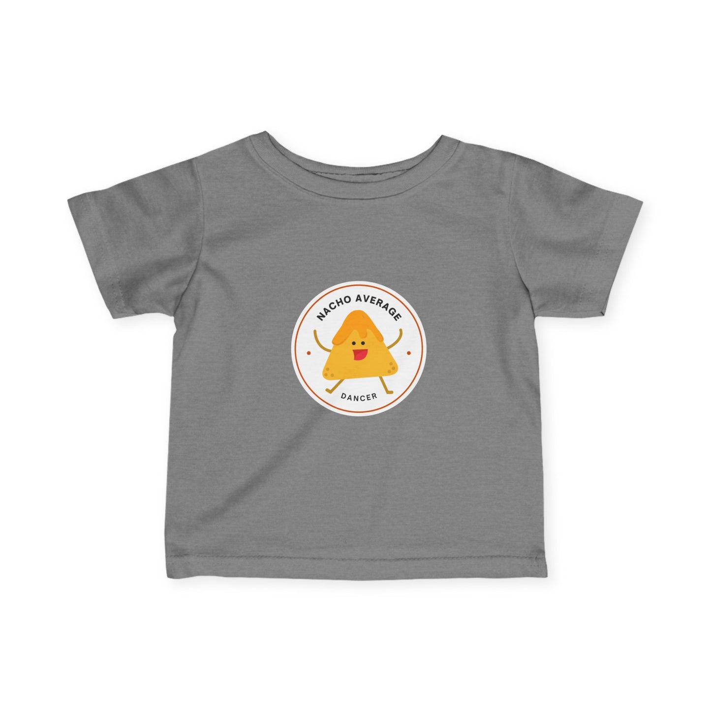 "Nacho Average Dancer" Infant Fine Jersey Tee – Funny Baby Dance T-Shirt with Cute Nacho Graphic for Tiny Movers