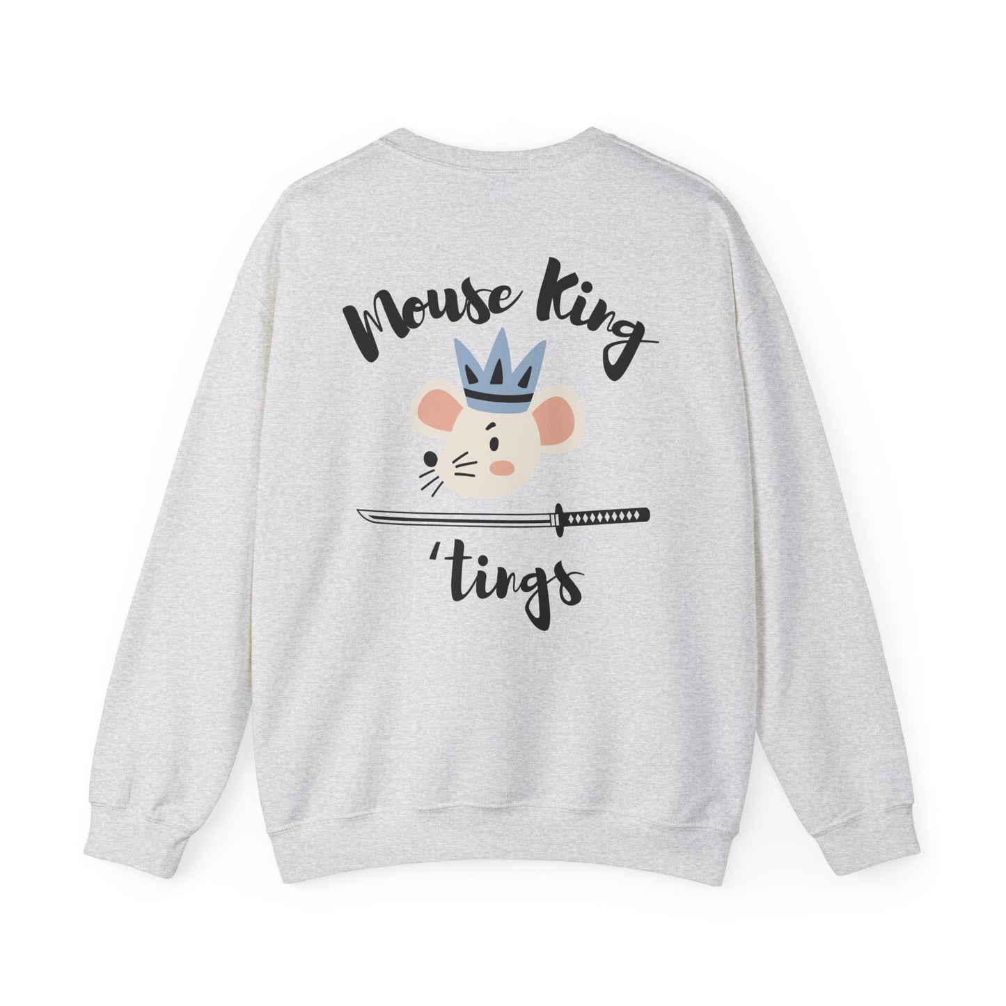 “Mouse King ’Tings” Back Print ADULT Sweatshirt + “Nutcracker 2025” Front – Unisex Heavy Blend Crewneck | Ballet Holiday Dance Apparel