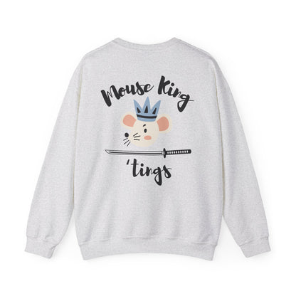 “Mouse King ’Tings” Back Print ADULT Sweatshirt + “Nutcracker 2025” Front – Unisex Heavy Blend Crewneck | Ballet Holiday Dance Apparel