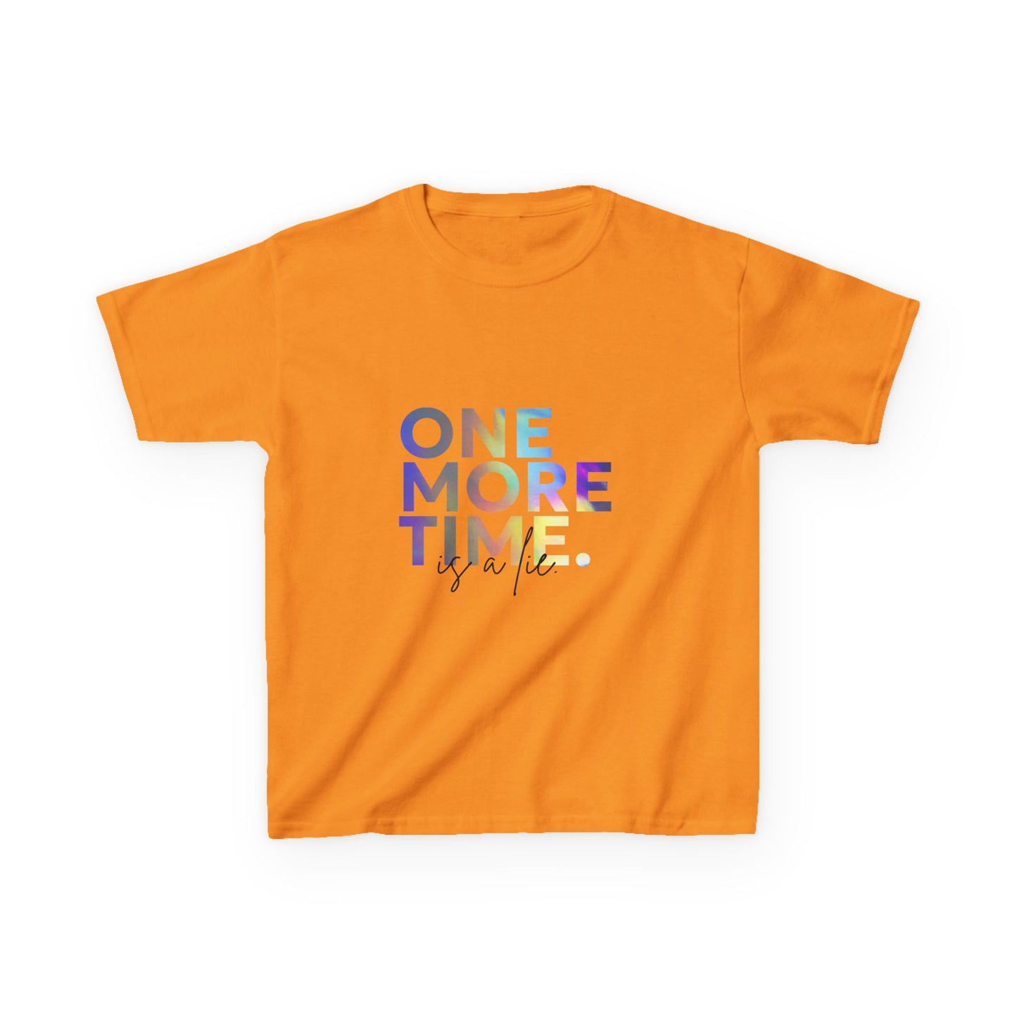 “One More Time is a Lie” Colorful Dancer Shirt – Funny Dance Practice Saying T-Shirt for Kids - Youth Dance Graphic Tee