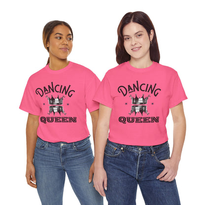 “Dancing Queen" Unisex Heavy Cotton T-Shirt with Crown Graphic – Dance-Inspired Graphic Tee for Adults & Kids