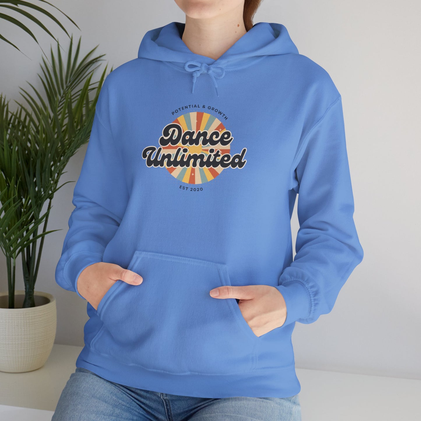 "Dance Unlimited – Potential & Growth" Retro Unisex Hoodie  Dance-Inspired Sweatshirt