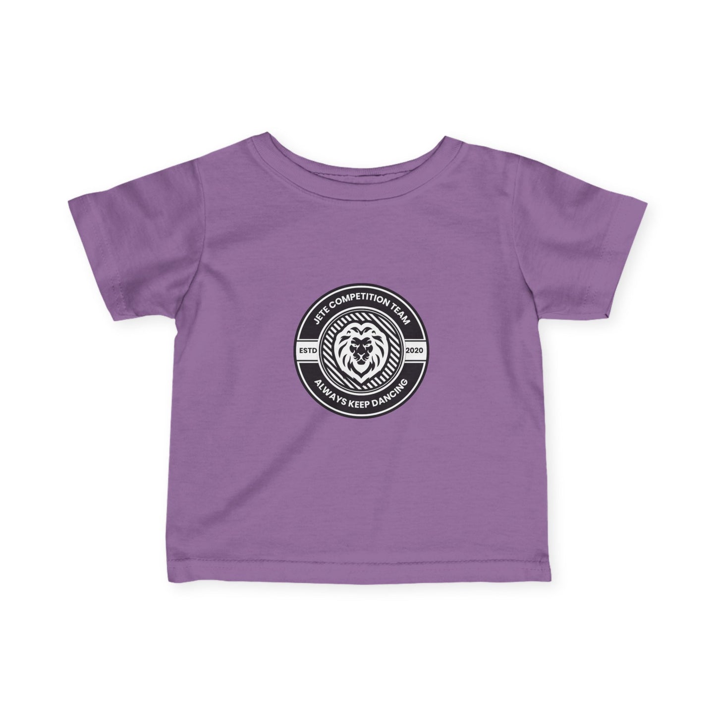 "Jeté Competition Team – Always Keep Dancing" Infant Fine Jersey Tee – Collegiate-Inspired Baby Dance T-Shirt for Future Performers