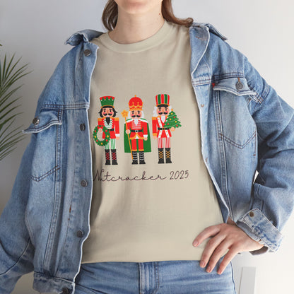 “Nutcracker 2025”  ADULT T-shirt – Unisex Heavy Blend Cotton Tee | Ballet Holiday Dance T-shirt for Dancers