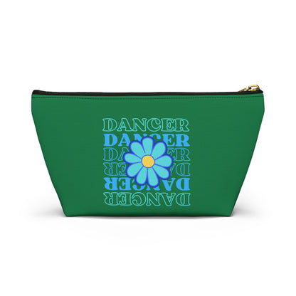 "Dancer" Makeup Bag – Elegant Floral Dance Graphic – Stylish Zipper Pouch for Cosmetics, Accessories & Gifts for Dancers