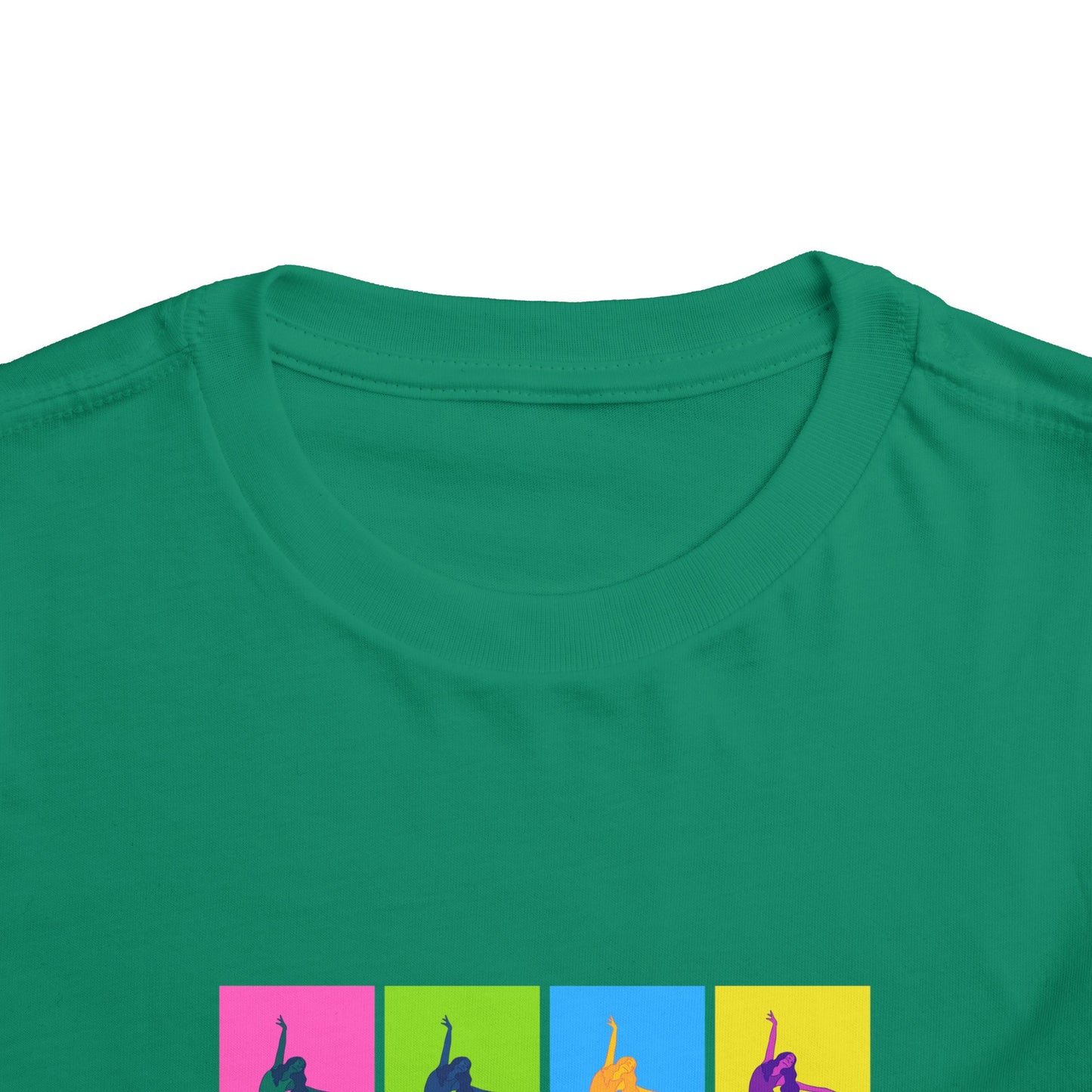 “Ballet" Toddler Short Sleeve T-Shirt – Pop Art Inspired Dance Graphic Tee for Kids