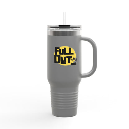 "Full Out" 40oz Insulated Travel Mug – Bold Streetwear Dance Tumbler for Dancers on the Go