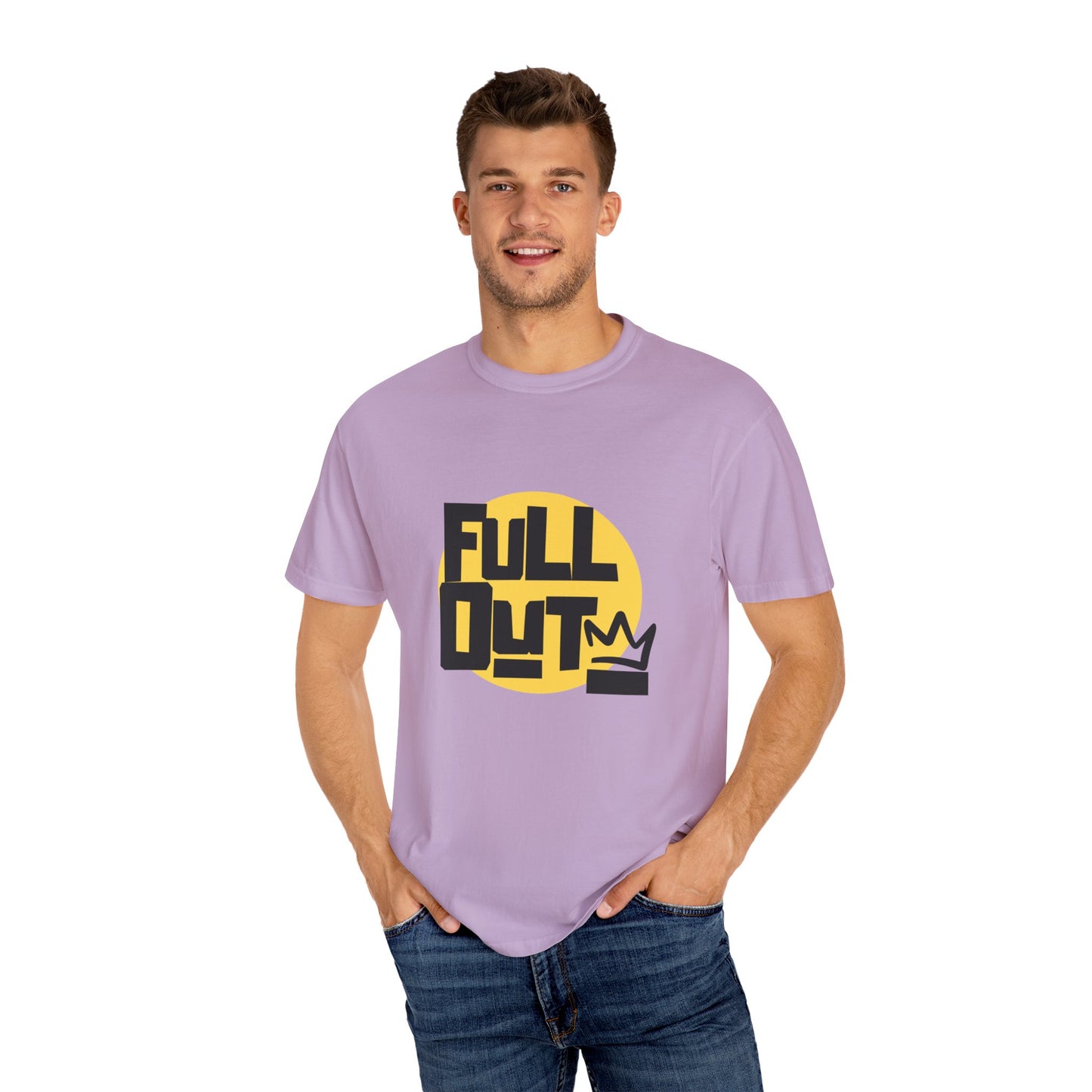 "Full Out" Unisex Garment-Dyed T-Shirt – Bold Streetwear-Inspired Dance Graphic Tee – Performance Shirt for Dancers & Hip Hop Enthusiasts