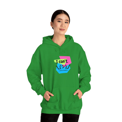 "I Can’t. I Have Dance." Unisex Hooded Sweatshirt – Retro 80s Emoji Graphic Hoodie for Dancers | Jeté Dance-Inspired Loungewear