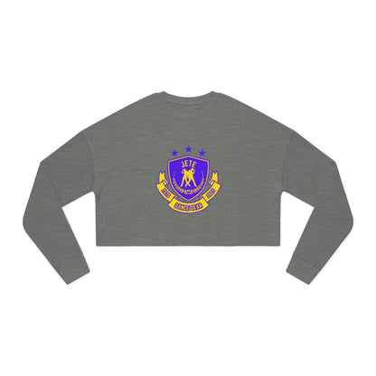 "Jeté Dance Gear" Women’s Cropped Dance Sweatshirt – Bold Collegiate-Inspired Graphic | Trendy Ballet & Studio Apparel for Dancers