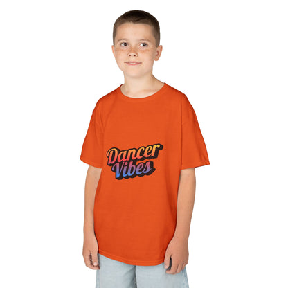“Dancer Vibes” Colorful Graphic Tee for Kids | Dance-Themed Short Sleeve Shirt - Youth Dance T-Shirt