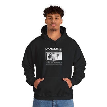 “Dancer” Breakdancer Streetwear Graphic | Hip-Hop Dance Hoodie for Urban Style & Comfort - Unisex Heavy Blend™ Hooded Sweatshirt