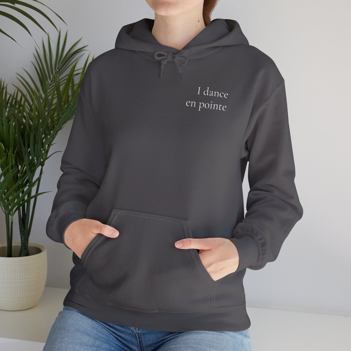 "I Dance En Pointe" Unisex Hoodie – Ballet-Themed Personalized Hoodie for Teens and Adults Featuring X-Ray Foot Design