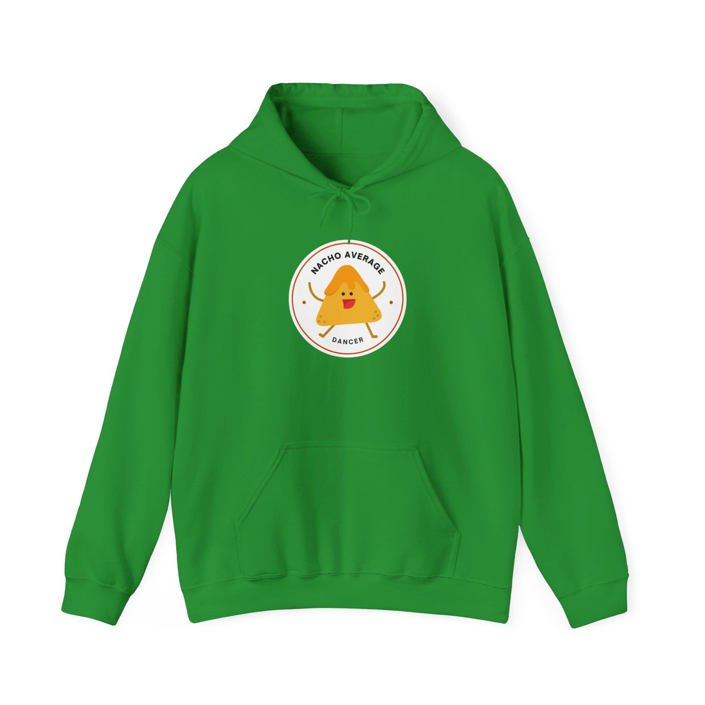 "Nacho Average Dancer" Unisex Hooded Sweatshirt – Funny Dance Pun Hoodie with Cute Nacho Graphic | Cozy Gift for Dancers & Food Lovers