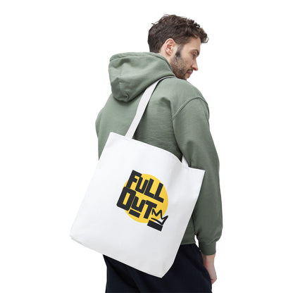 "Full Out" Dance Canvas Tote Bag – Streetwear-Inspired Graphic Dance Bag for Rehearsals, Classes & Everyday Use