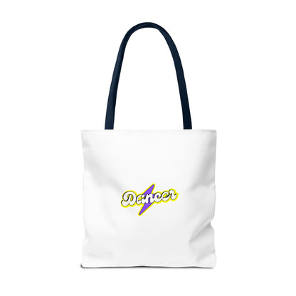 “Dancer” Superhero Graphic Canvas Tote Bag – Bold Dance Tote for Classes, Rehearsals & Everyday Use