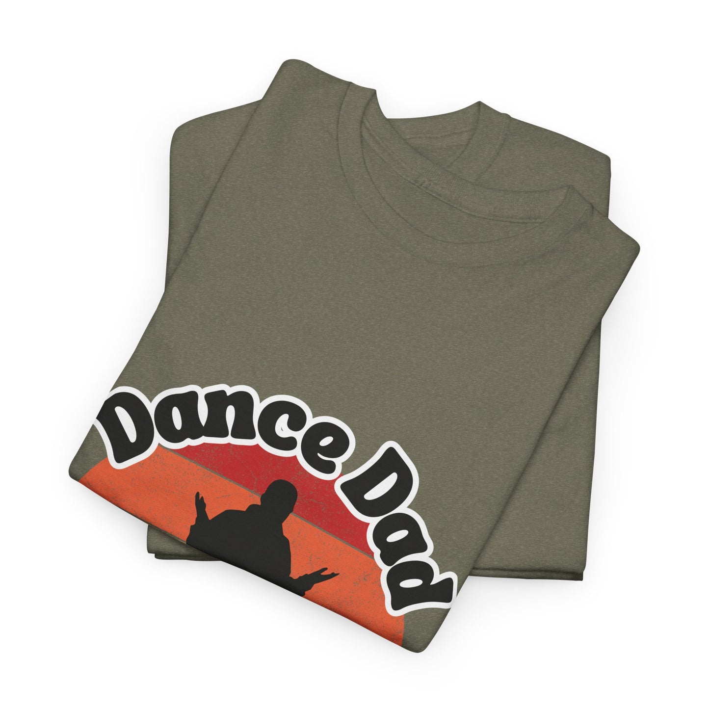 "Dance Dad" Unisex Heavy Cotton Tee – Funny Retro Dance Shirt for Cool Dads