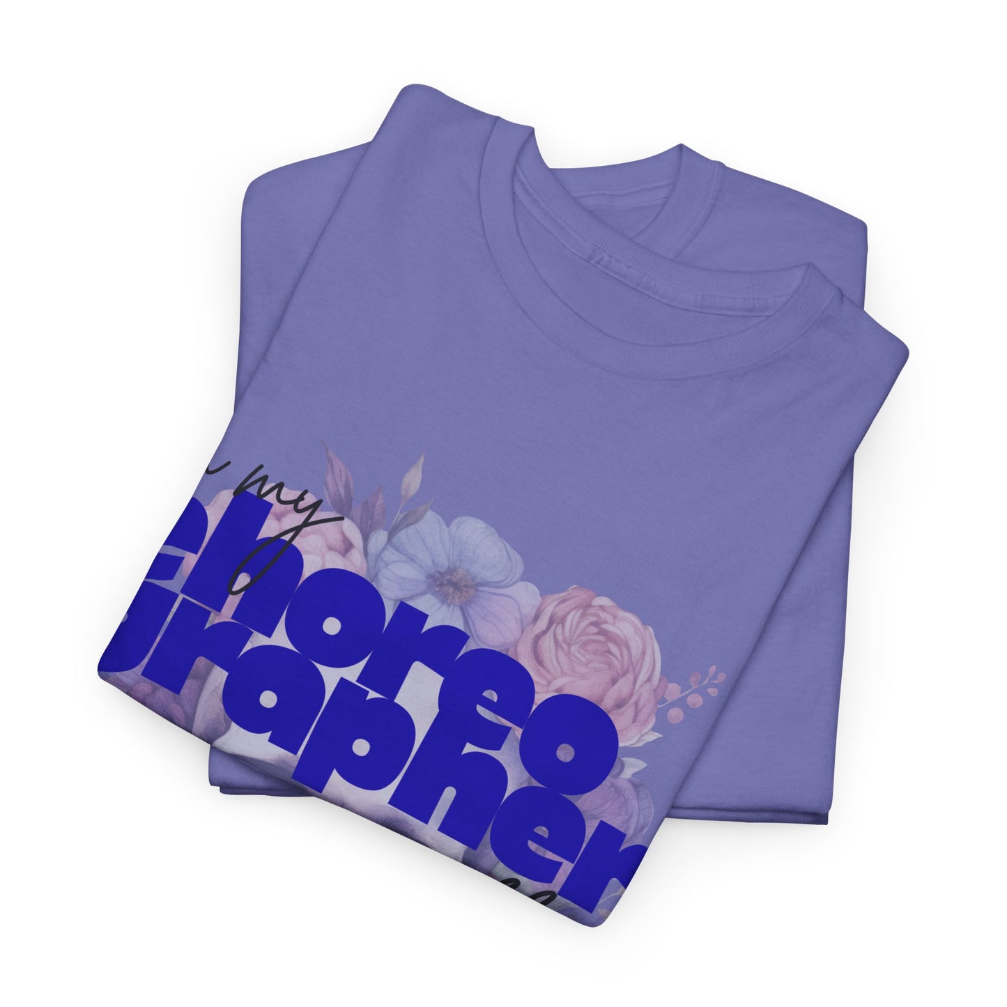 "In My Choreographer Era" Skull Floral Tee – Unisex Heavy Cotton Dance T-Shirt with Cool Gothic Graphic