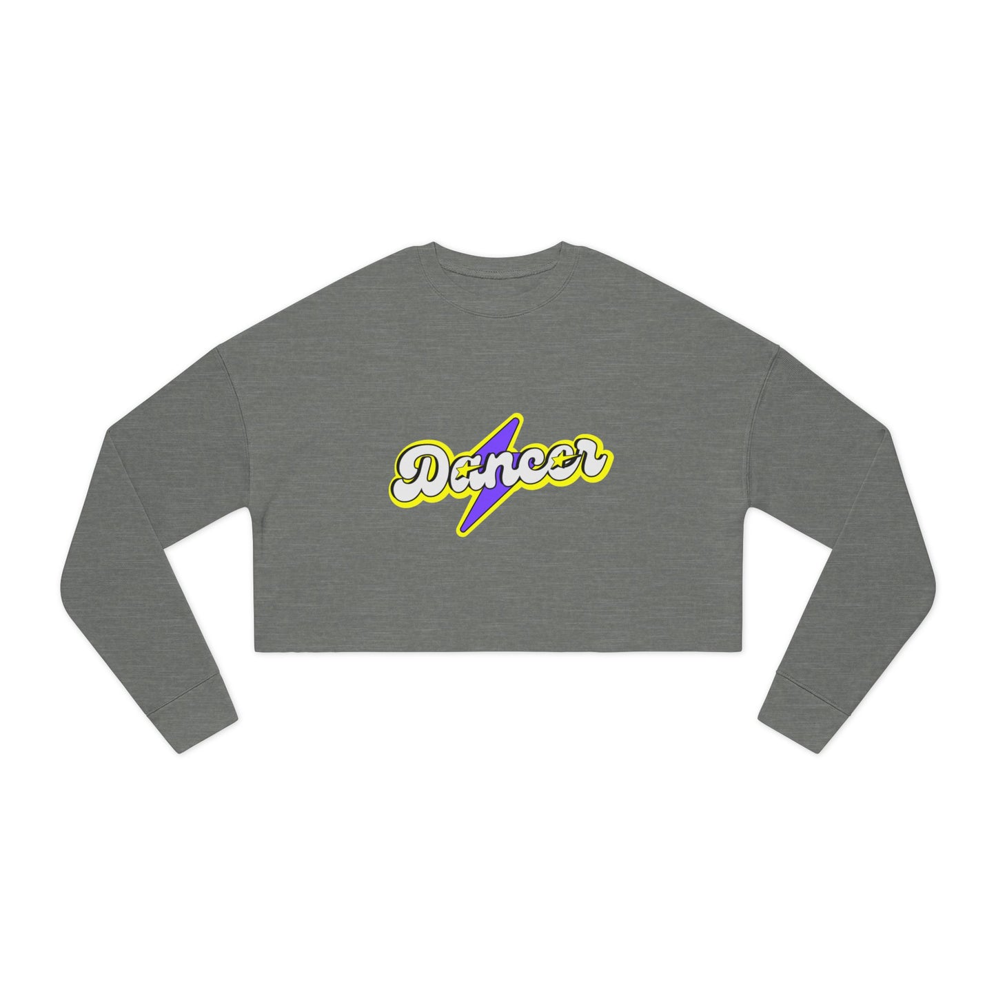 "Dancer" Women’s Cropped Dance Sweatshirt – Superhero-Inspired Graphic | Bold Dance Apparel for Strong, Empowered Movers