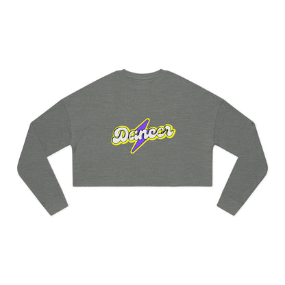 "Dancer" Women’s Cropped Dance Sweatshirt – Superhero-Inspired Graphic | Bold Dance Apparel for Strong, Empowered Movers