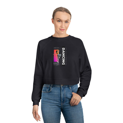 “Dancing” Female Dancer Streetwear Graphic | Ballet & Dance Sweatshirt for Dancers & Enthusiasts - Women’s Cropped Sweatshirt