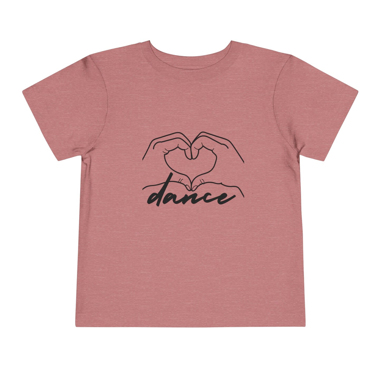 "Dance" Heart Hands Toddler Short Sleeve Tee – Heart Hands Graphic Dance Lover T-Shirt